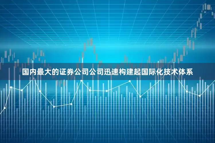 国内最大的证券公司公司迅速构建起国际化技术体系